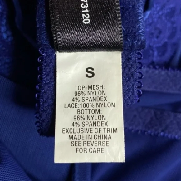 Frederick’s of Hollywood Blue Lace Chemise Slip - Picture 8 of 9